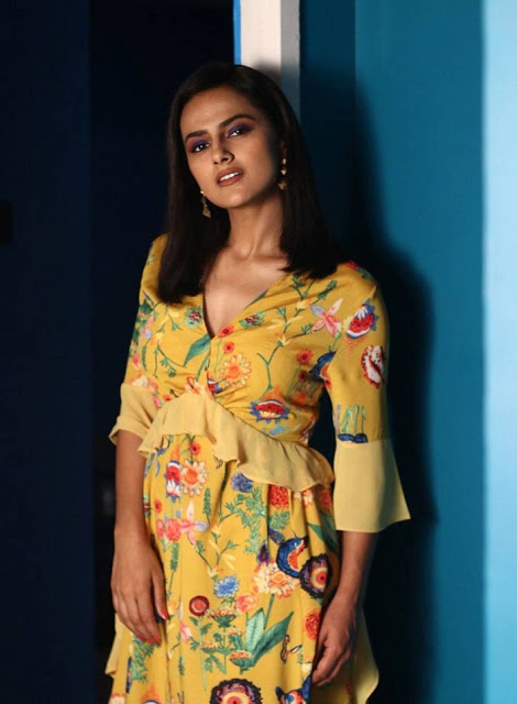 Actress Shraddha Srinath Photoshoot In Yellow Gown 9